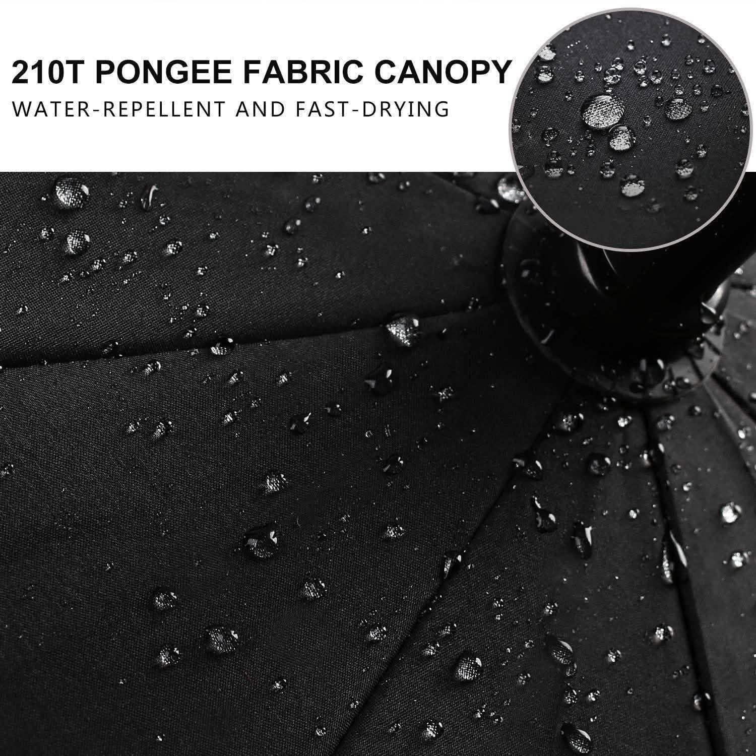 68" Automatic Open Golf Umbrella - Black DailySale