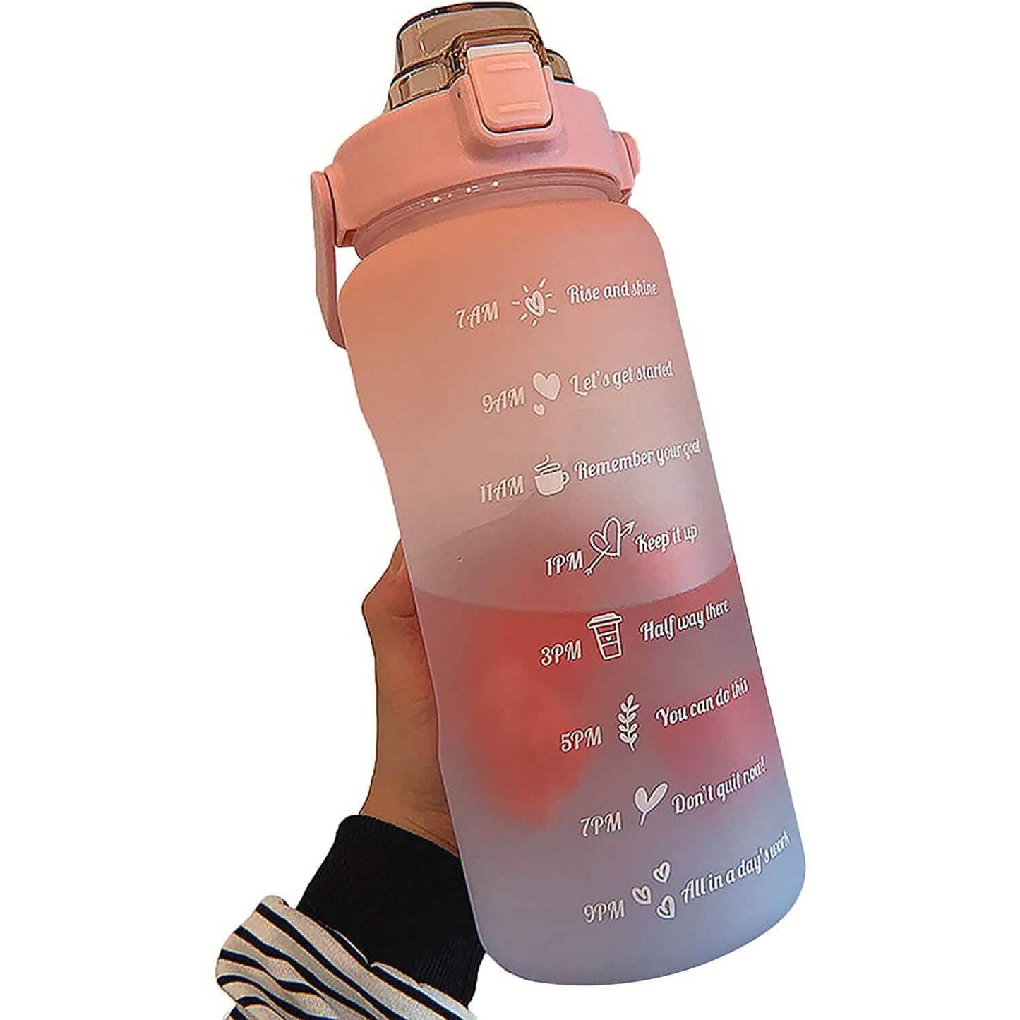 68 Oz Water Bottle with Time Marker DailySale