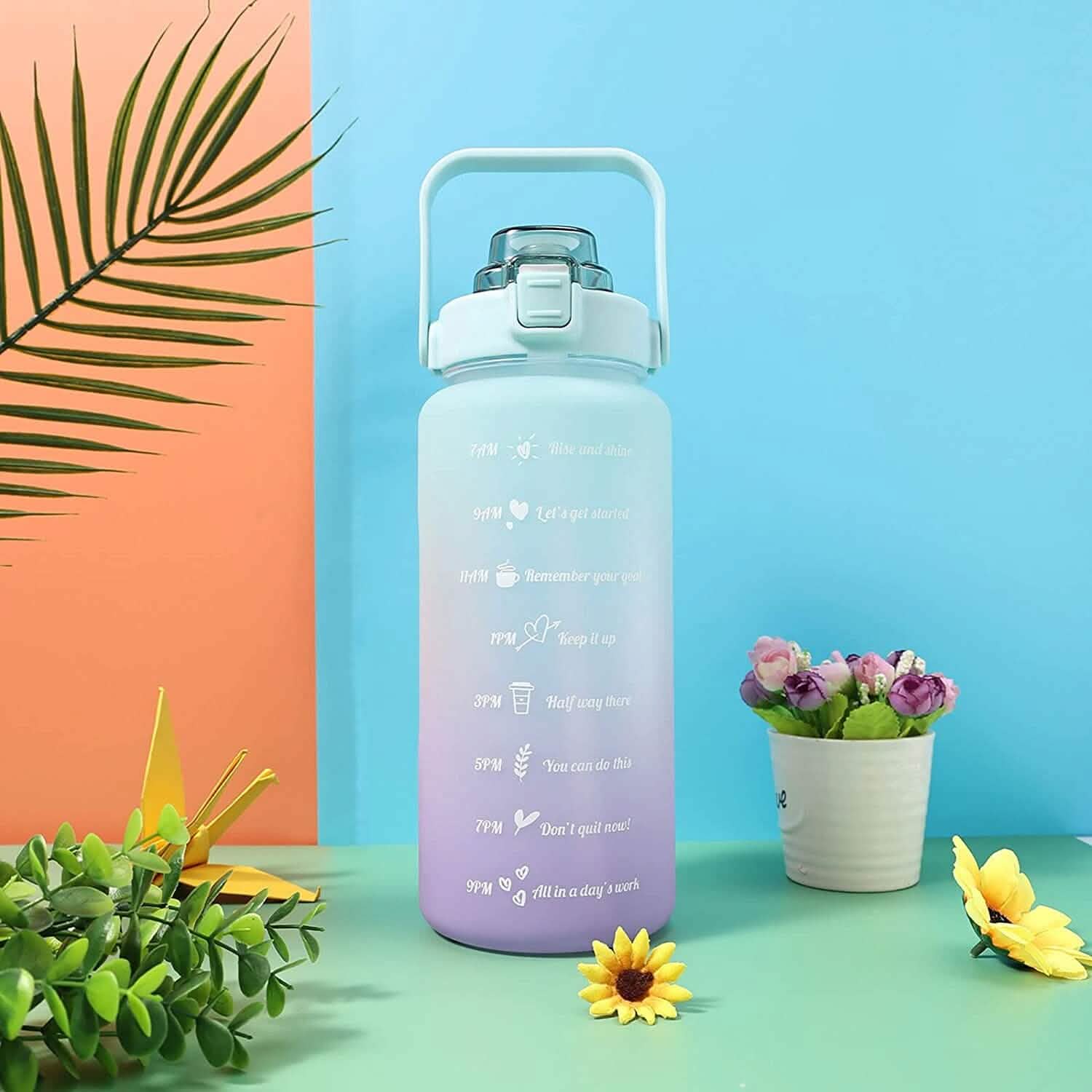 68 Oz Water Bottle with Time Marker DailySale