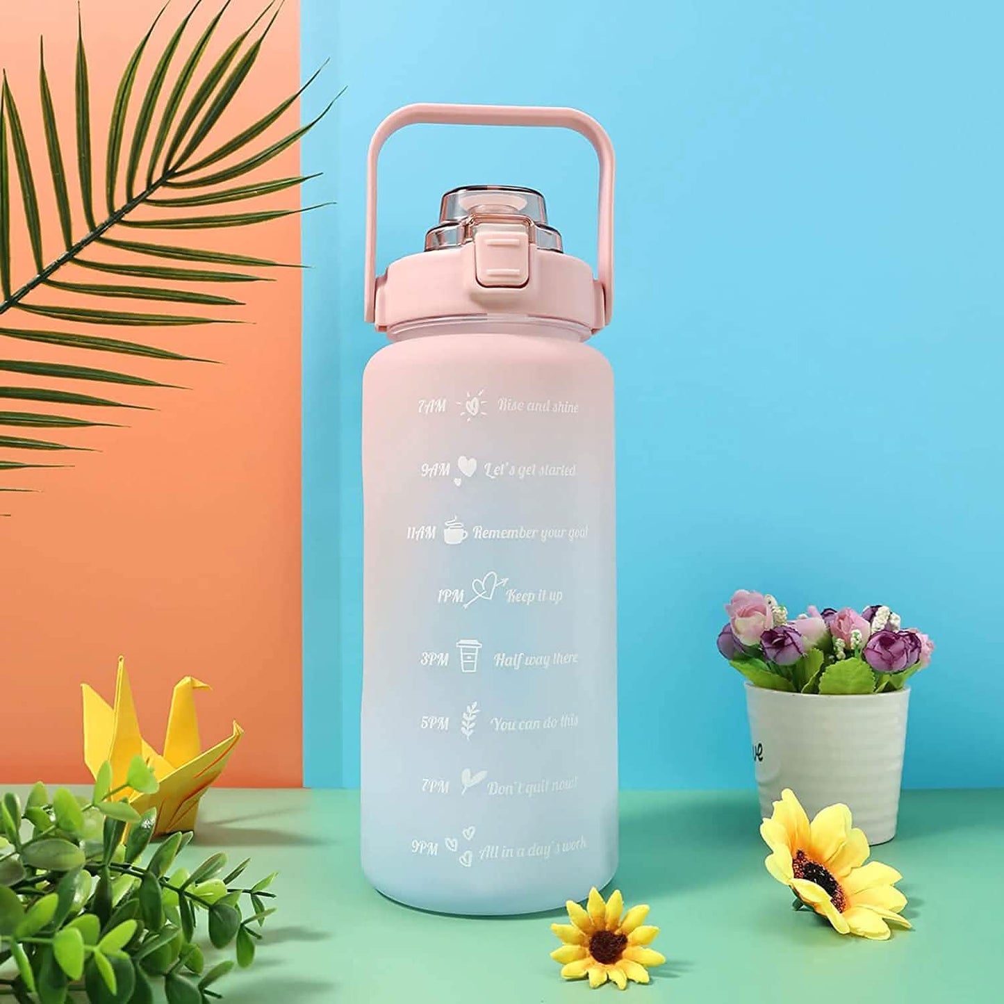 68 Oz Water Bottle with Time Marker DailySale