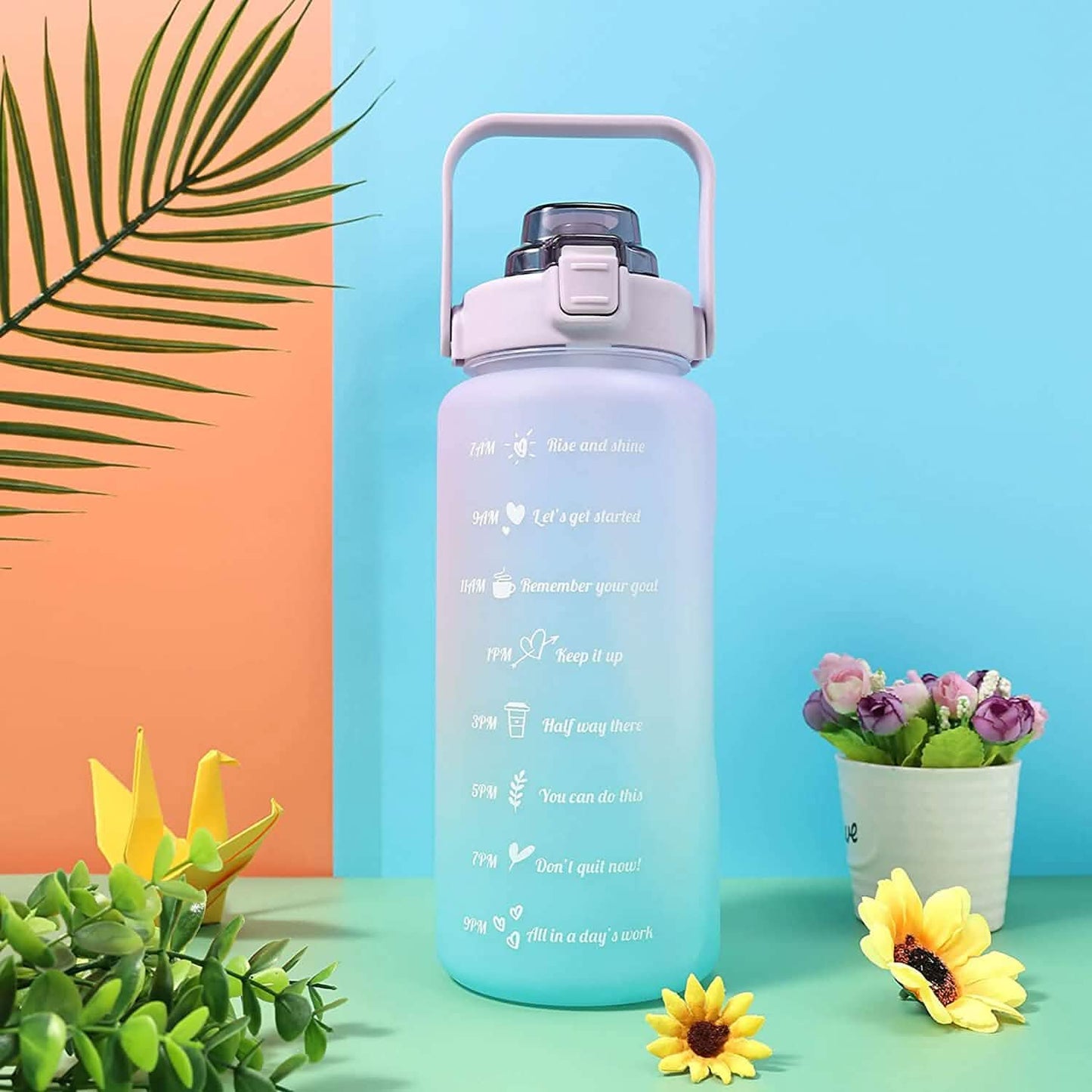 68 Oz Water Bottle with Time Marker DailySale