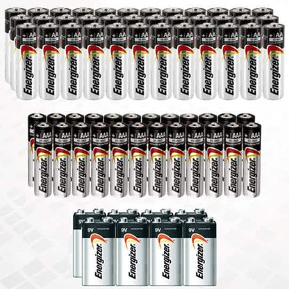 68-Pack: Bundle Of Energizer Batteries AA, AAA and 9V DailySale