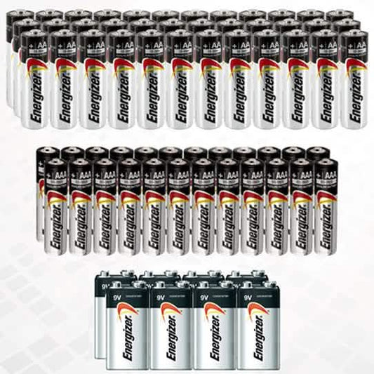 68-Pack: Bundle Of Energizer Batteries AA, AAA and 9V DailySale