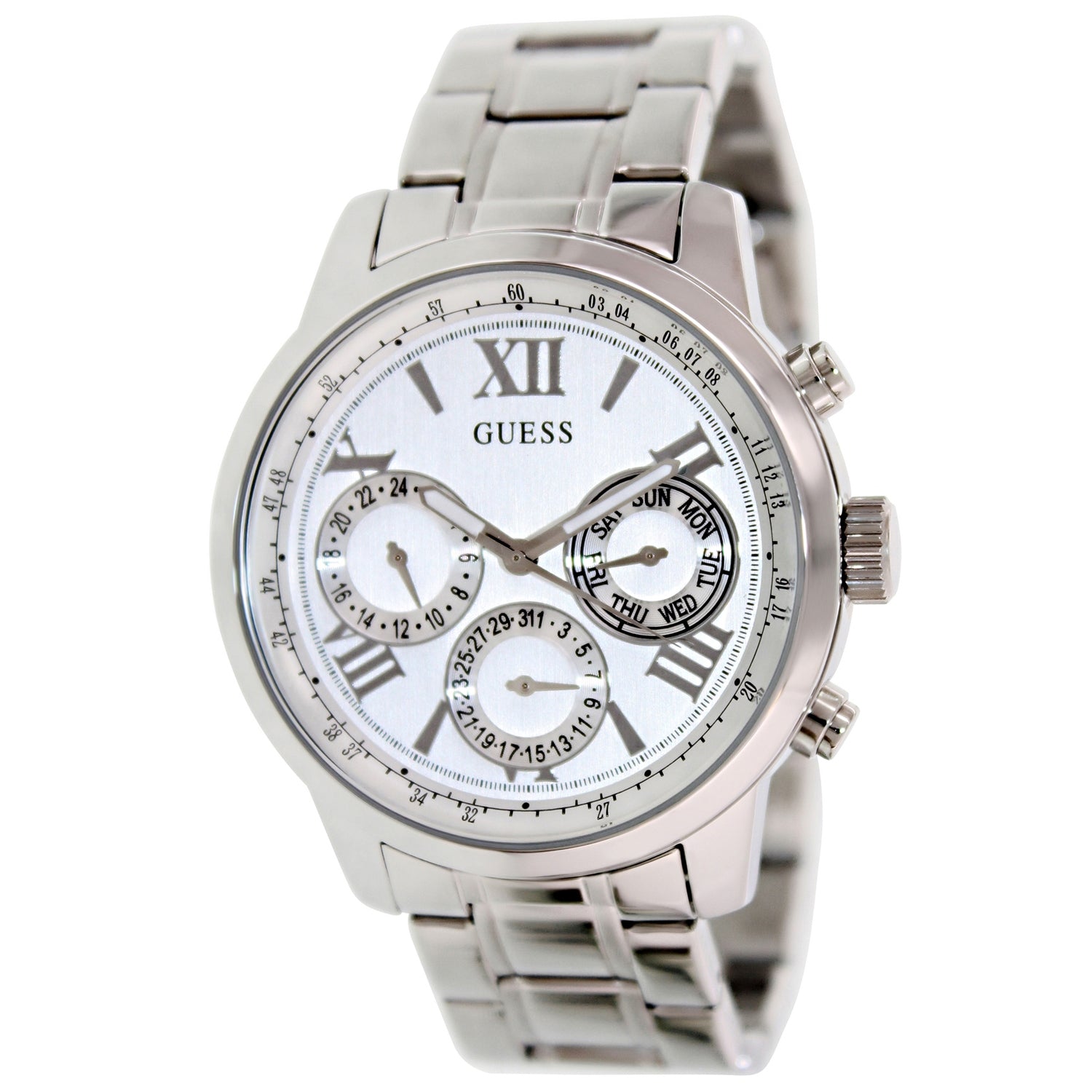 Guess Women's Multi-Function Silver Dial Bids.com