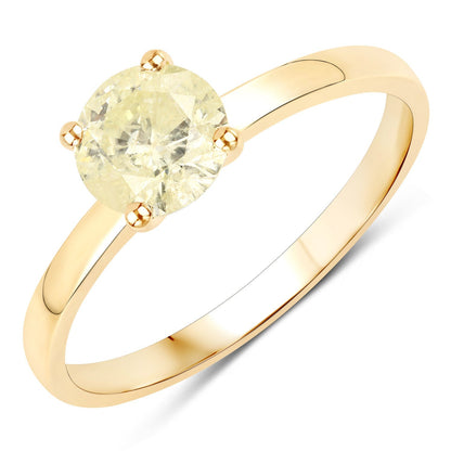 0.85 Carat Genuine TLC Diamond 14K Yellow Gold Ring Bids.com