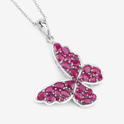 4.72 Carat Genuine Ruby .925 Sterling Silver Pendant Bids.com