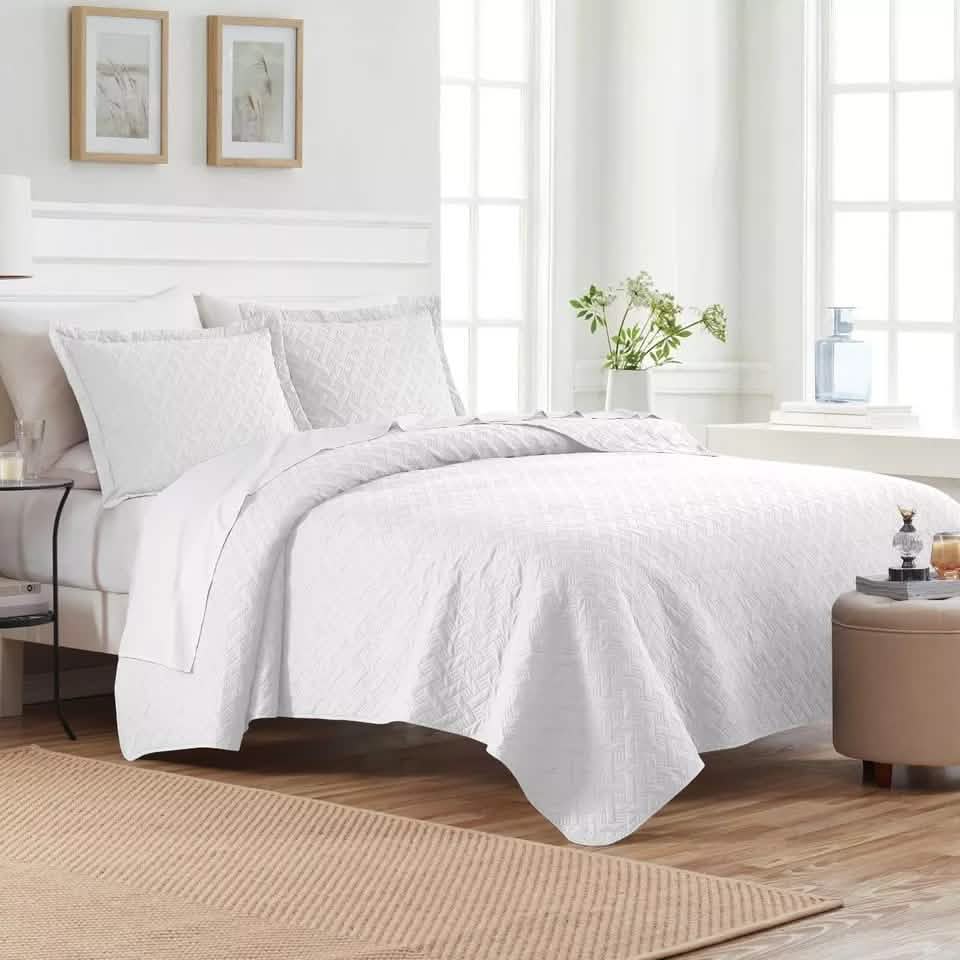3-Piece: Dan River Basket Pinsonic Quilt Set DailySale