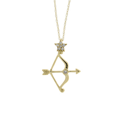 Genuine .07ct Diamond Fashion Pendants 14KT Yellow Gold Bids.com