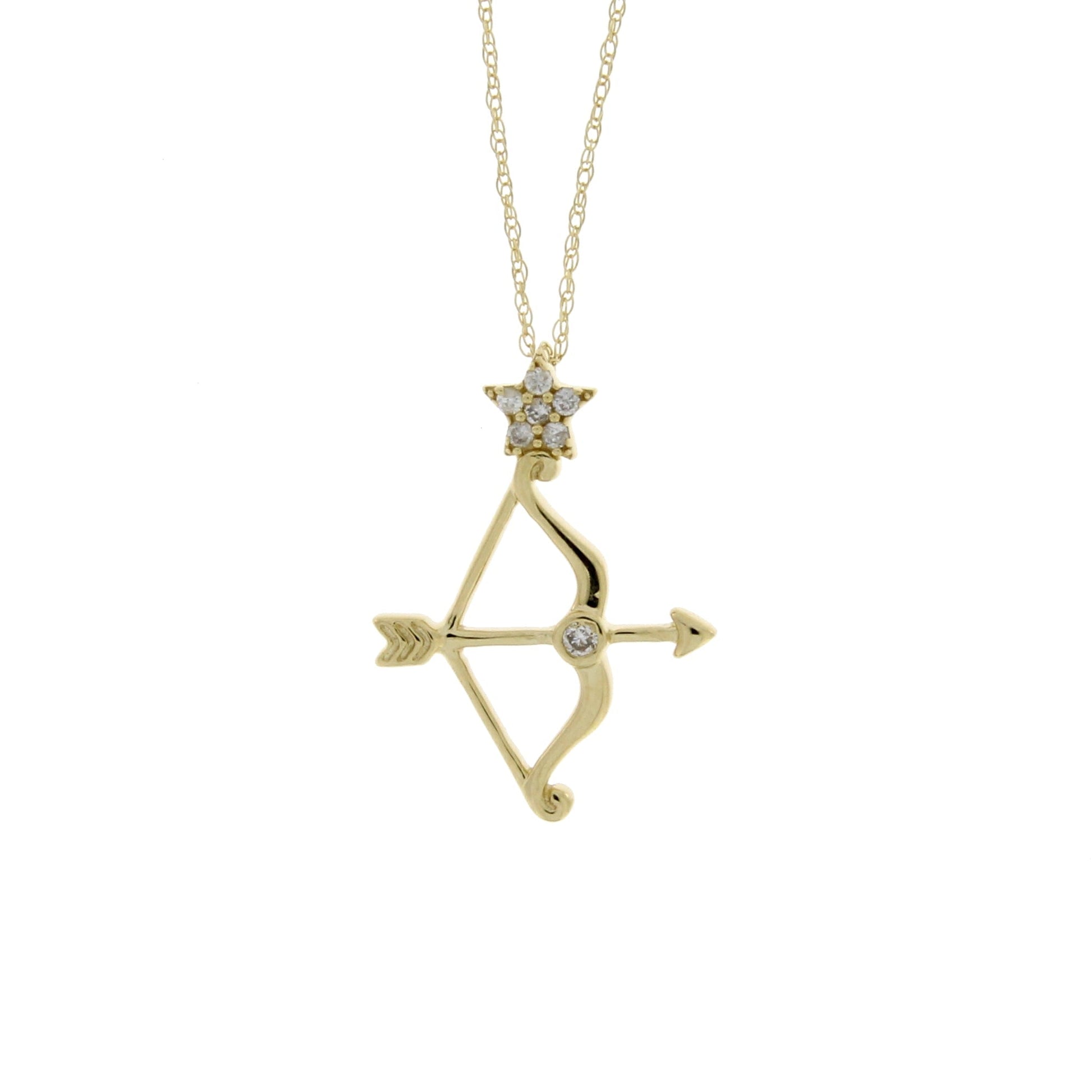 Genuine .07ct Diamond Fashion Pendants 14KT Yellow Gold Bids.com