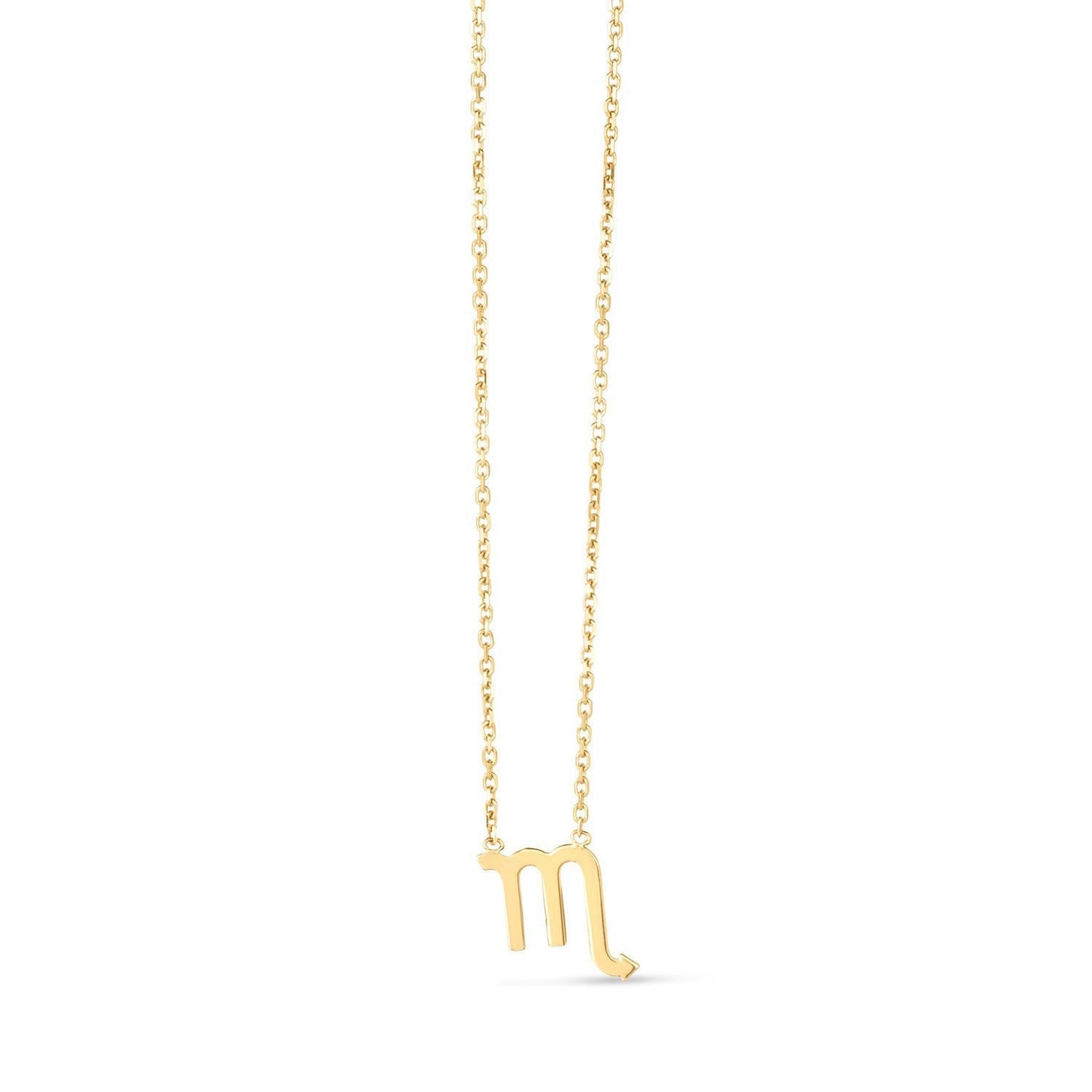 14K Yellow Gold Scorpio Necklace Bids.com