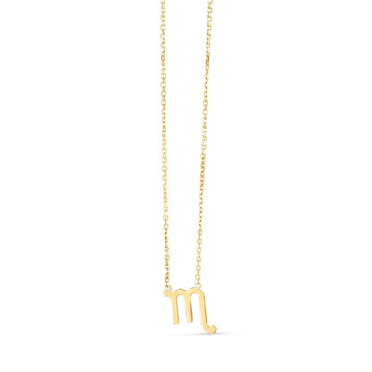 14K Yellow Gold Scorpio Necklace Bids.com