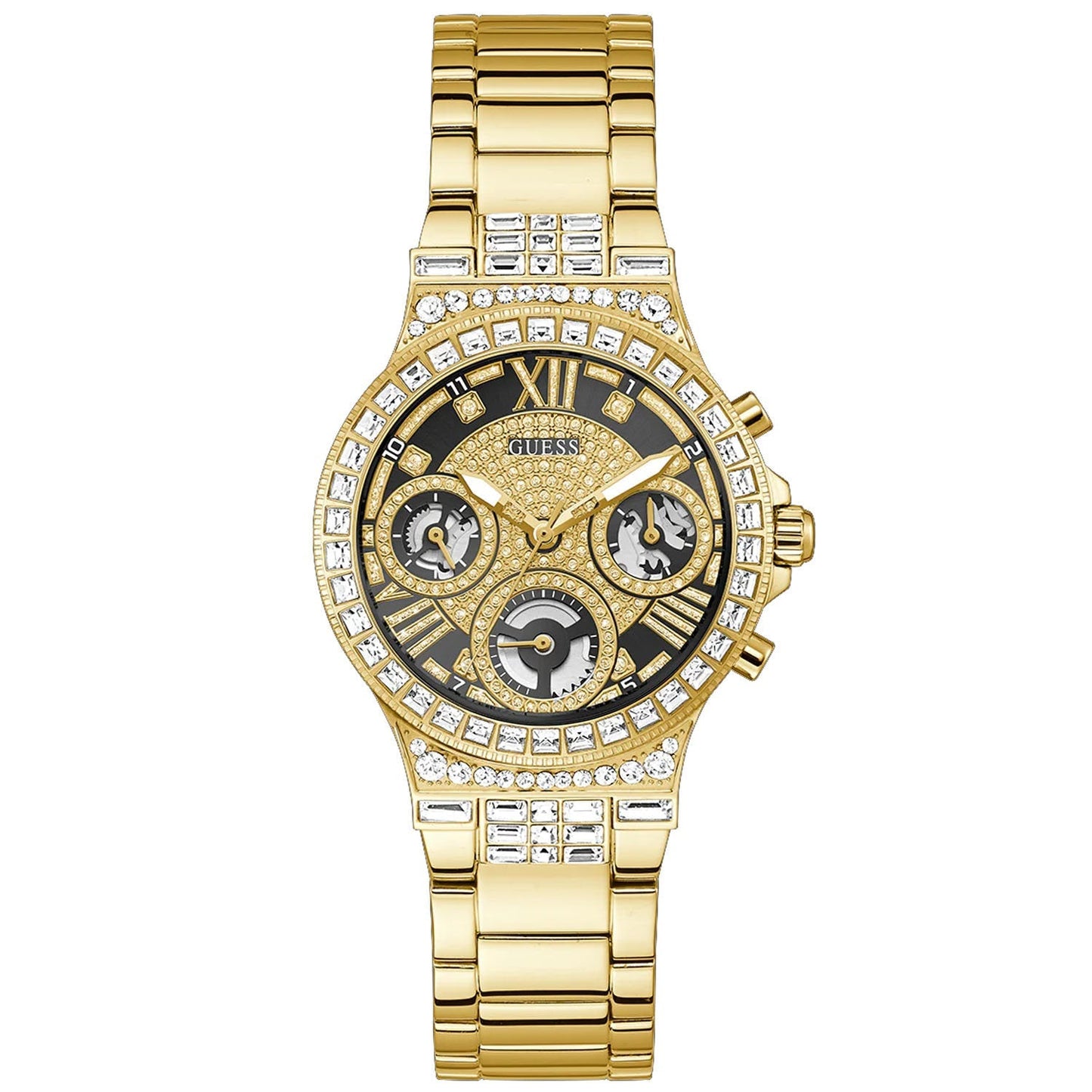 Guess Women's Gold Tone Multi-function Bids.com