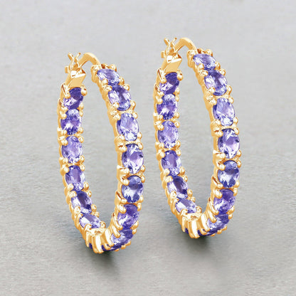 5.10 Carat Genuine Tanzanite .925 Sterling Silver Earrings Bids.com