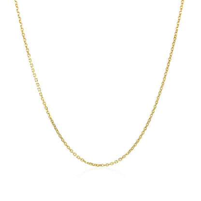 10k Yellow Gold Cable Chain 1.1mm Bids.com