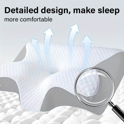 Ergonomic Memory Foam Neck Pillow – Slow Rebound, Back & Side Sleeper DailySale