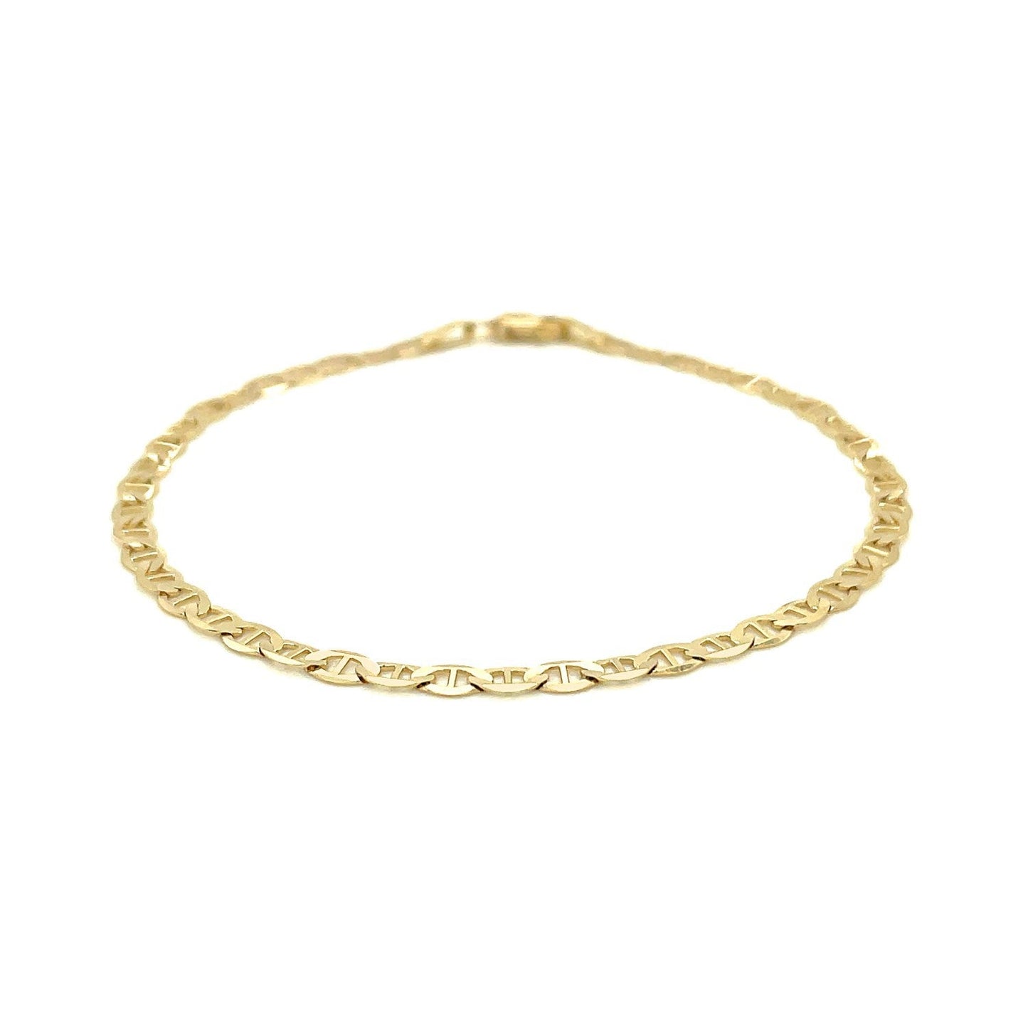 3.2mm 14k Yellow Gold Mariner Link Bracelet Bids.com