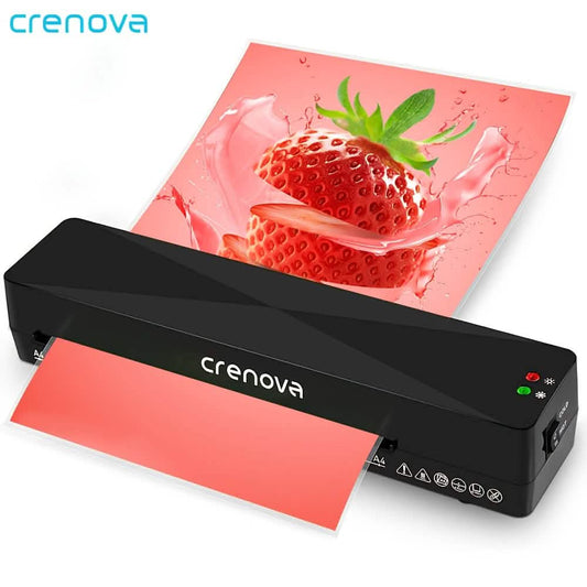 Crenova A4 Laminator – Hot & Cold Modes, Compact Design DailySale