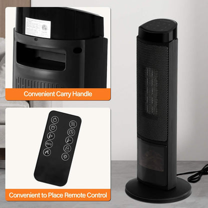 Portable Electric Space Heater with Remote & Thermostat DailySale