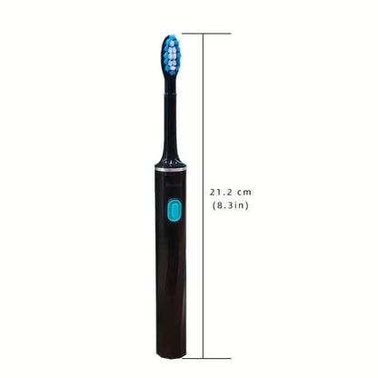 Sonic Electric Toothbrush – 6 Brush Heads, 3 Modes, AA Battery, IPX7 Waterproof DailySale