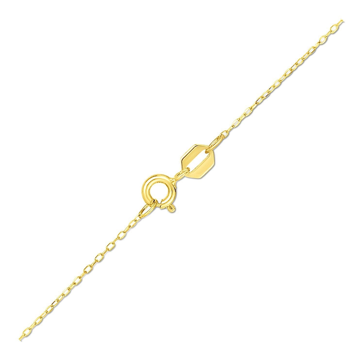 14K Yellow Gold Four Leaf Clover Necklace Bids.com