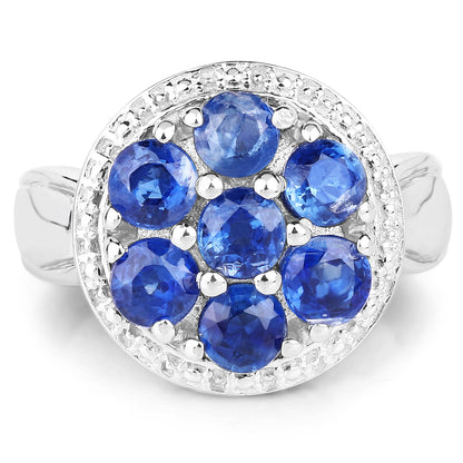 2.66 Carat Genuine Kyanite .925 Sterling Silver Ring Bids.com