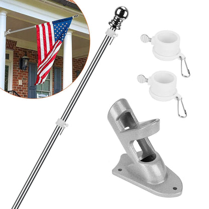 6Ft Stainless Steel Wall Mounted Flag Pole DailySale