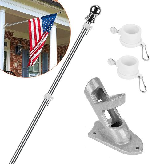 6Ft Stainless Steel Wall Mounted Flag Pole DailySale