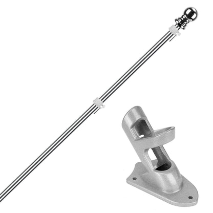 6Ft Stainless Steel Wall Mounted Flag Pole DailySale