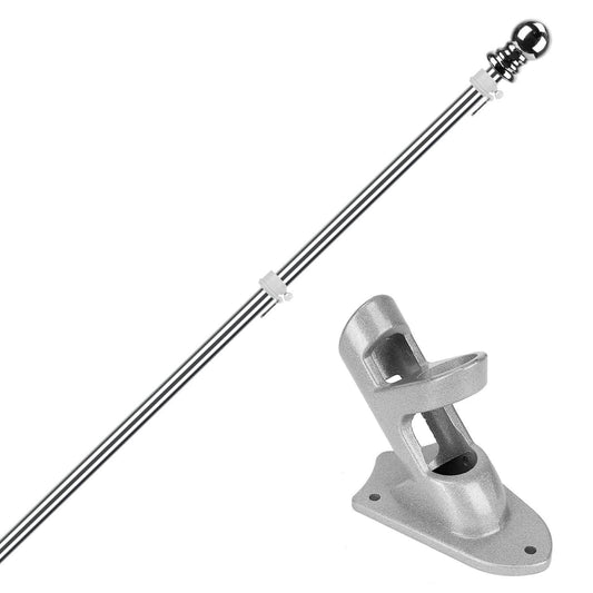 6Ft Stainless Steel Wall Mounted Flag Pole DailySale