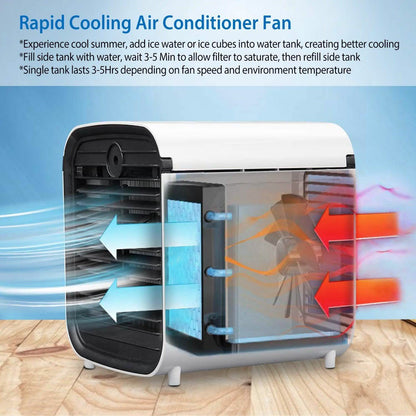 7-Color Change Portable Mini Air Conditioner Cooling Fan DailySale