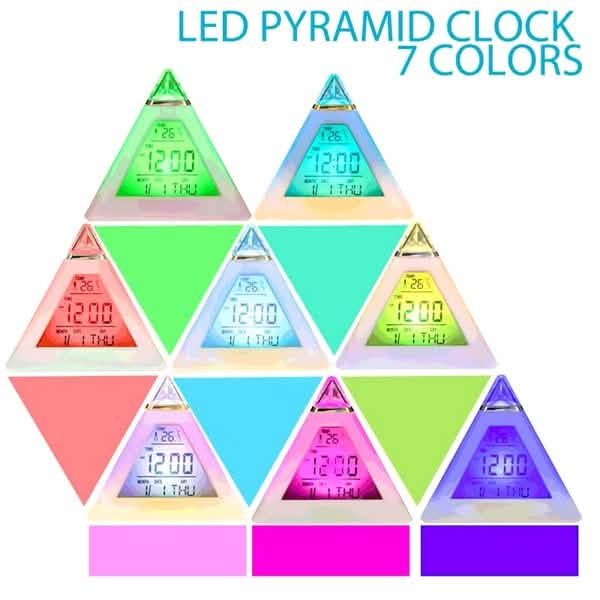 7 Color Changing LED Alarm Clock DailySale