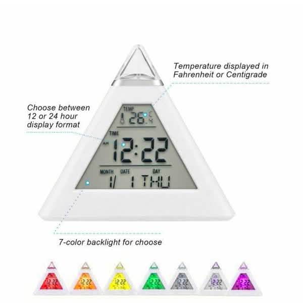 7 Color Changing LED Alarm Clock DailySale