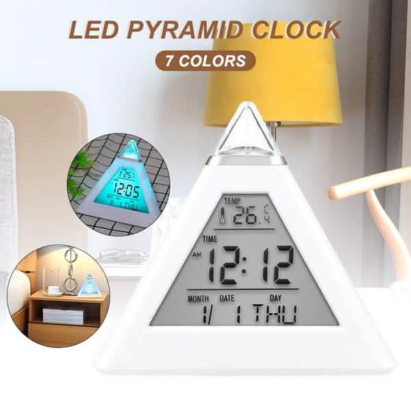 7 Color Changing LED Alarm Clock DailySale
