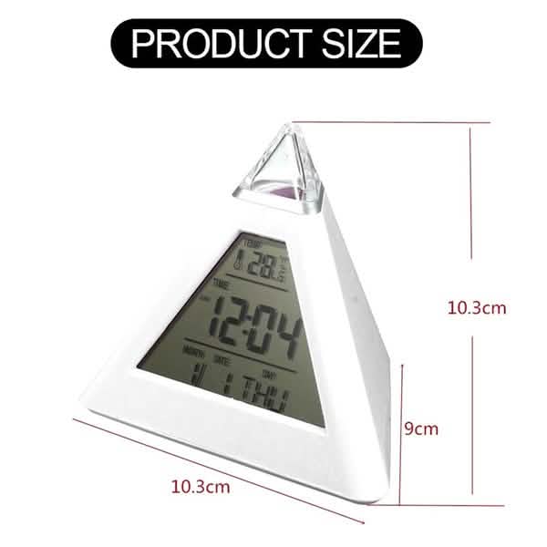 7 Color Changing LED Alarm Clock DailySale