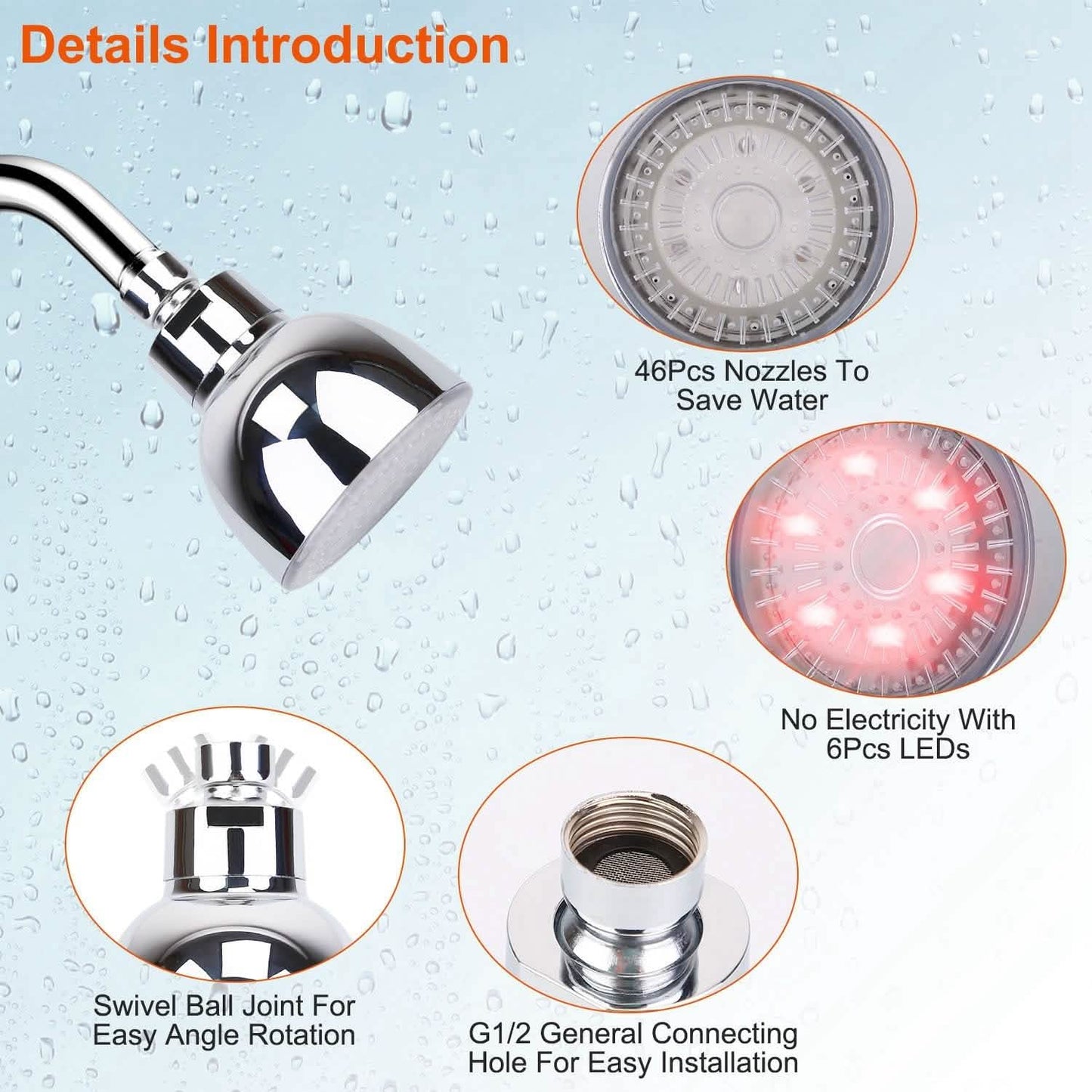 7 Color Changing LED Shower Head DailySale