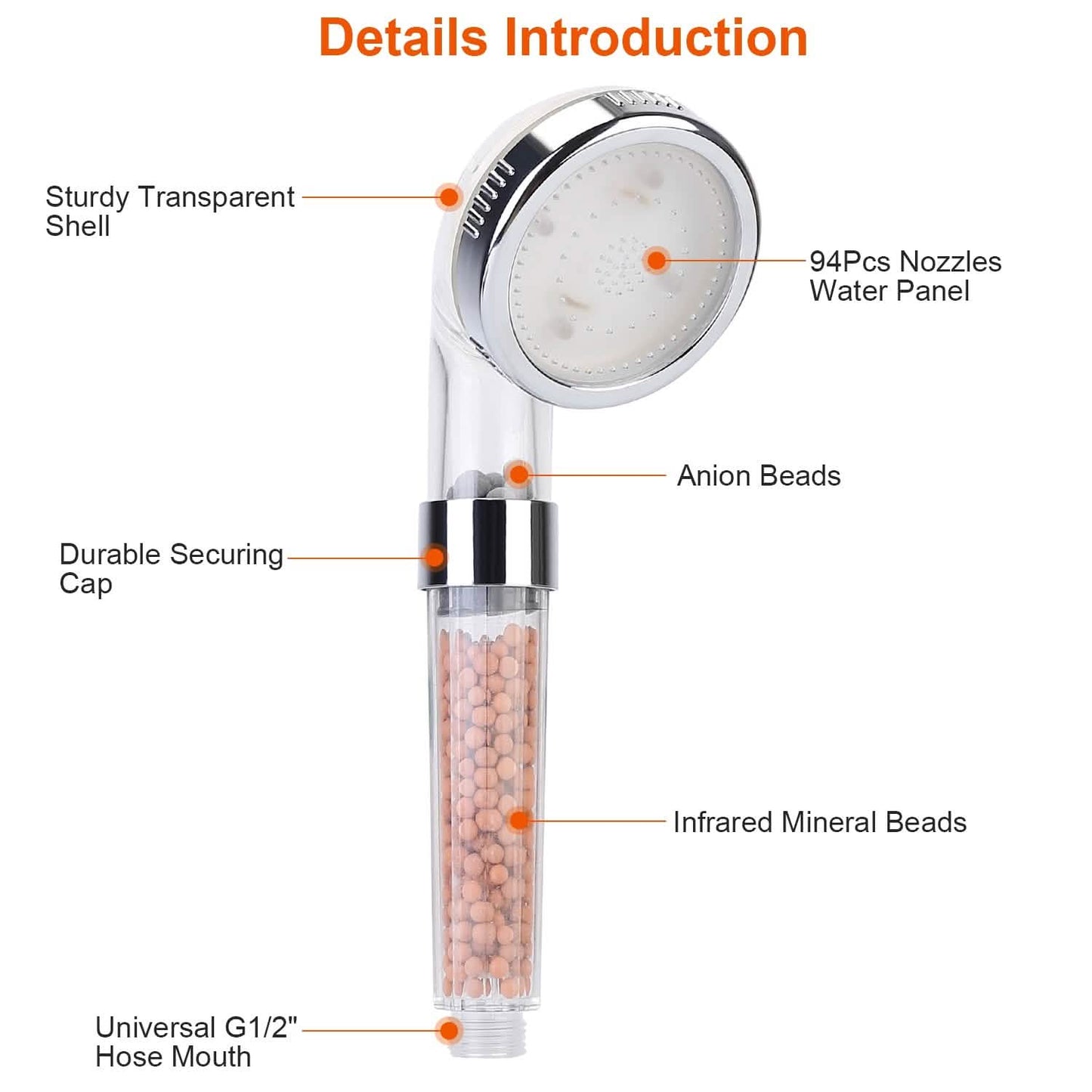 7 Color Changing Light Handheld Shower Head DailySale