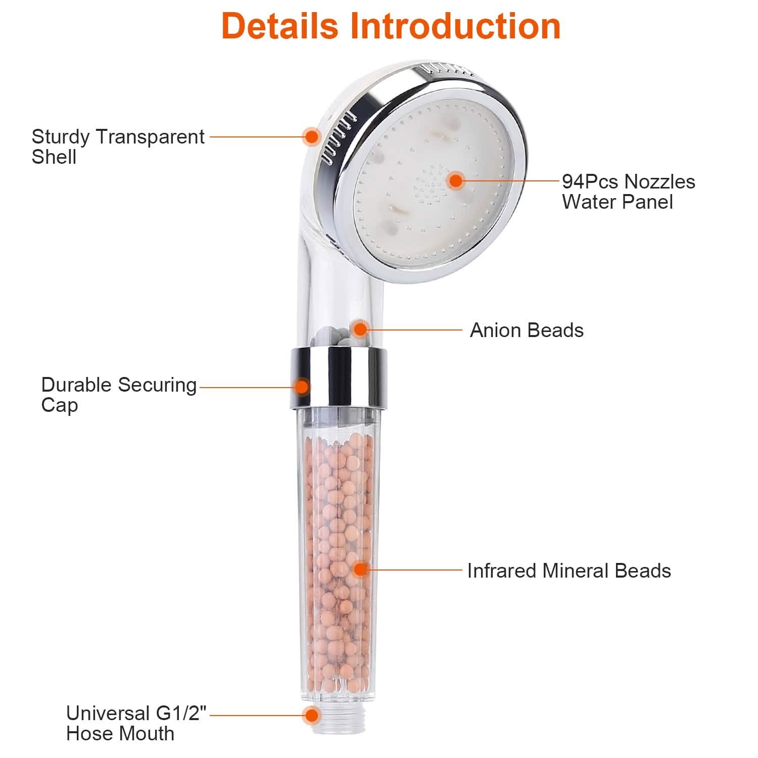 7 Color Changing Light Handheld Shower Head DailySale