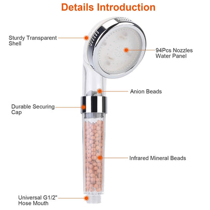 7 Color Changing Light Handheld Shower Head DailySale