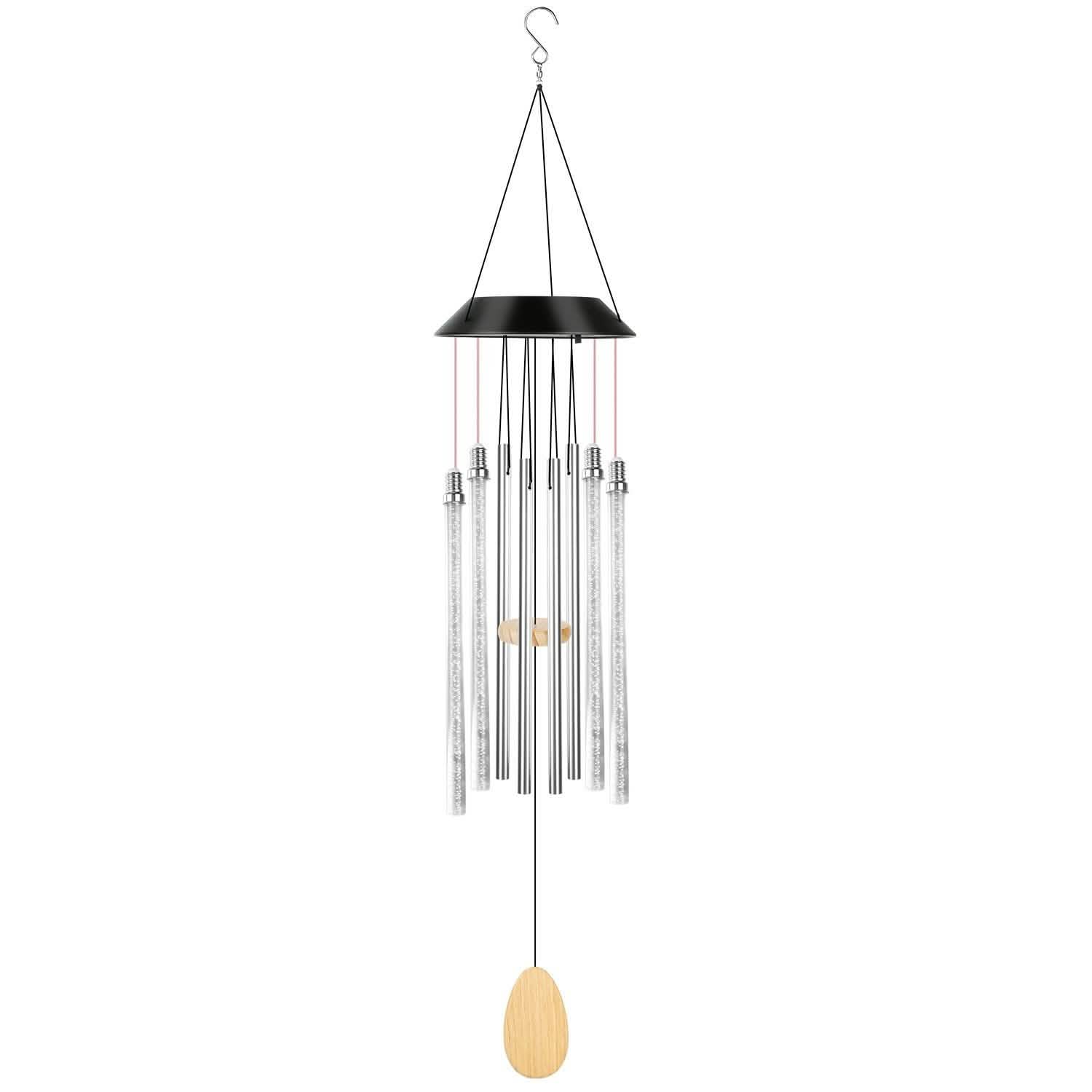 7 Color Changing Solar Wind Chime Lights DailySale