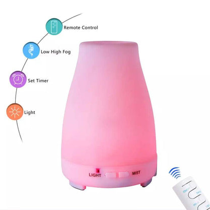 7 Color LED 200ML Ultrasonic Essential Oil Aroma Diffuser and Humidifier with Remote DailySale