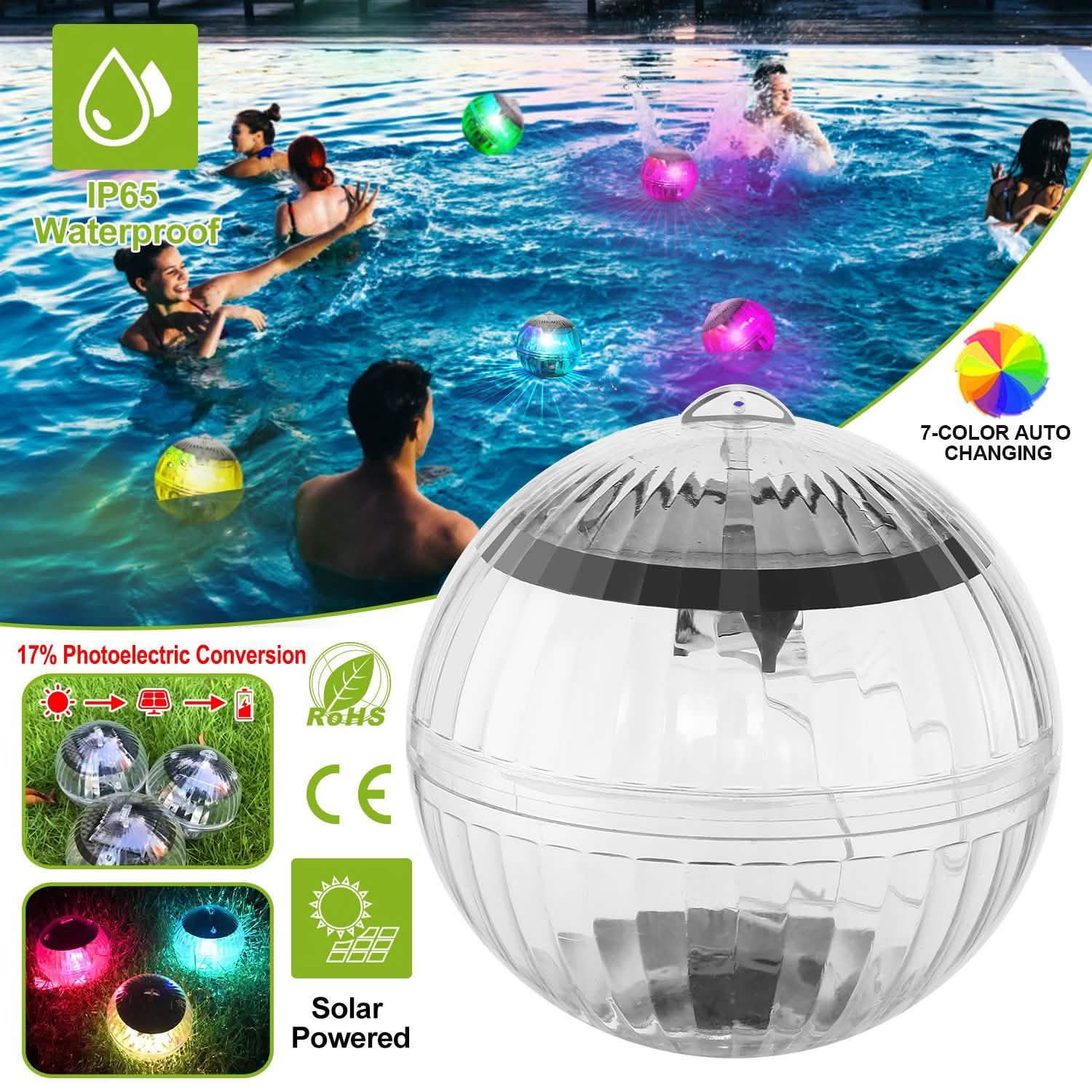 7 Color Solar LED Floating Lights DailySale