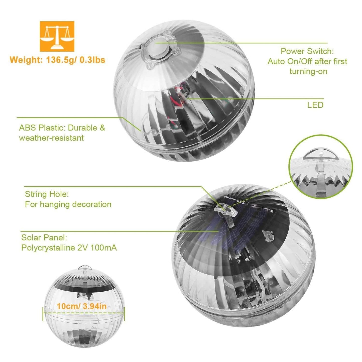 7 Color Solar LED Floating Lights DailySale