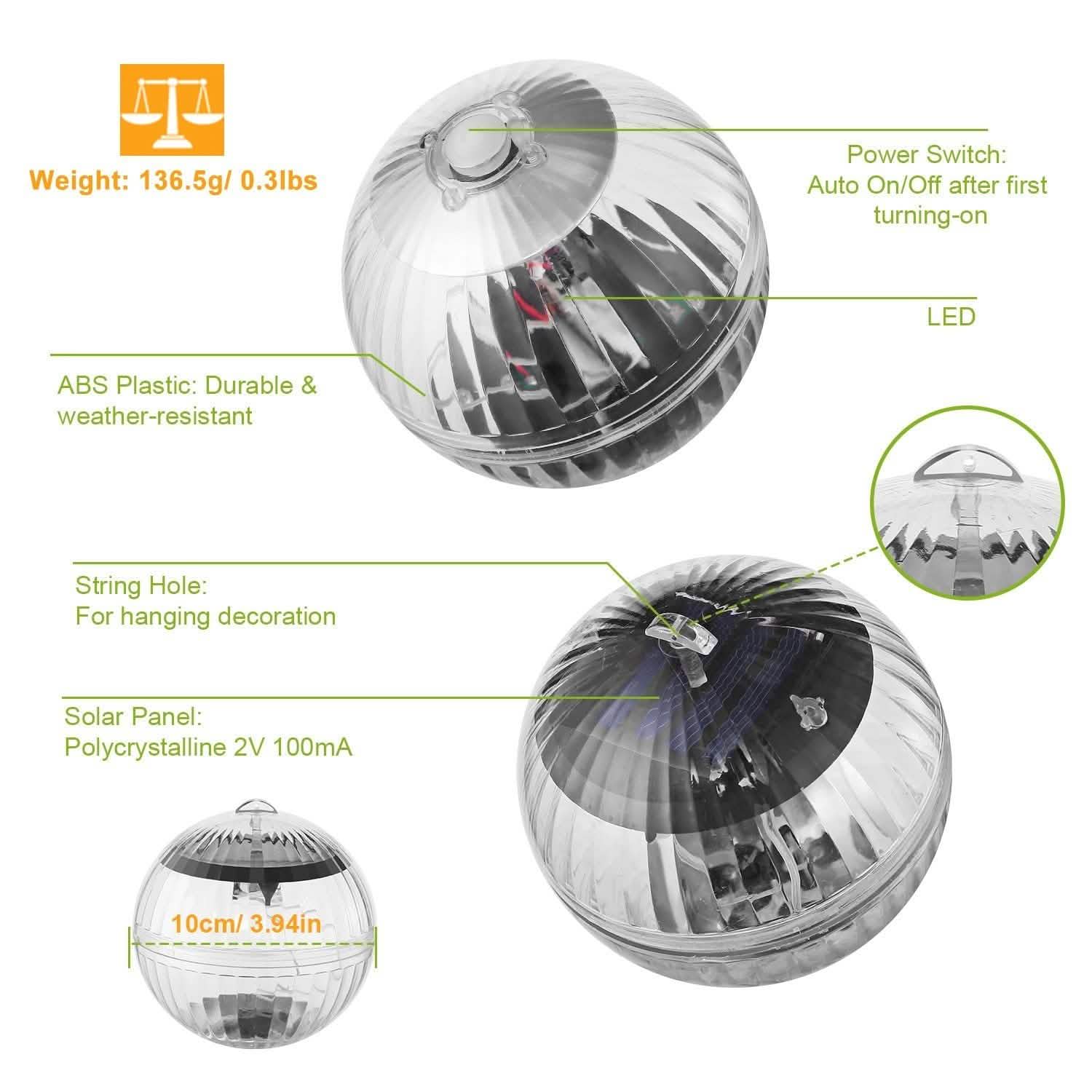 7 Color Solar LED Floating Lights DailySale