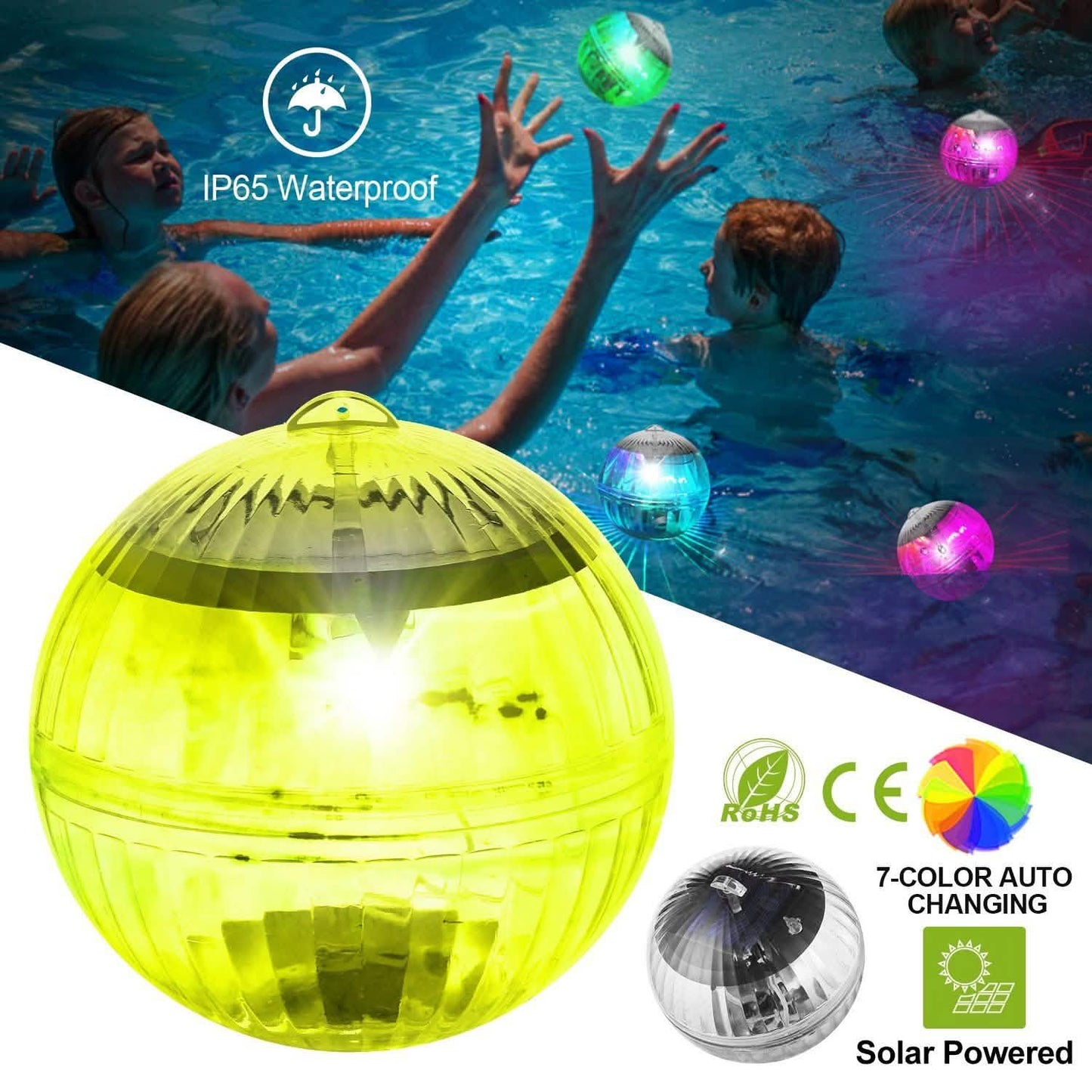 7 Color Solar LED Floating Lights DailySale