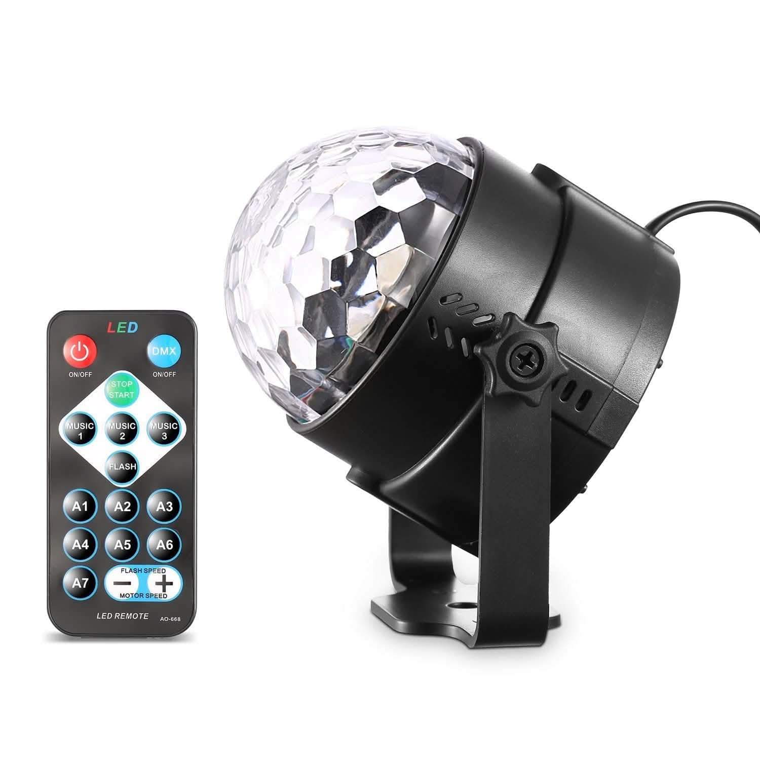 7 Colors Sound Activated Party Lights with Remote Control DailySale