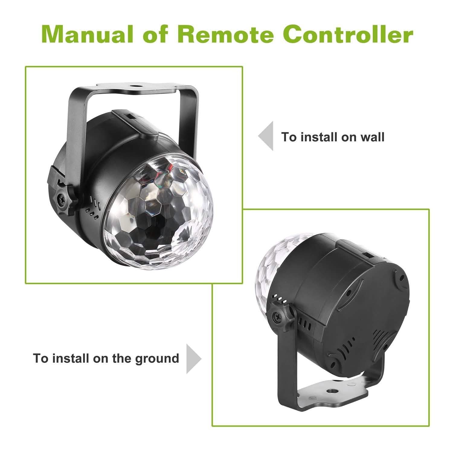 7 Colors Sound Activated Party Lights with Remote Control DailySale