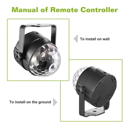 7 Colors Sound Activated Party Lights with Remote Control DailySale