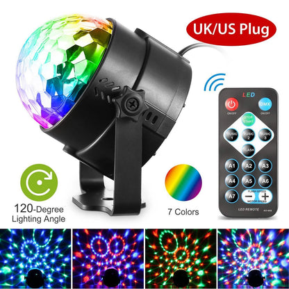 7 Colors Sound Activated Party Lights with Remote Control DailySale