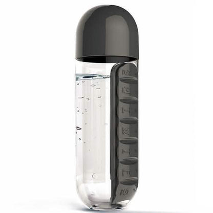 7-Day Pill Tablet Medicine Organizer Water Drink Bottle Holder Box DailySale