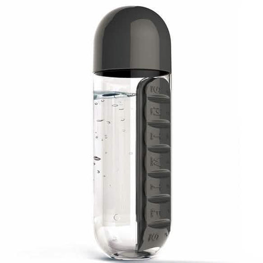 7-Day Pill Tablet Medicine Organizer Water Drink Bottle Holder Box DailySale